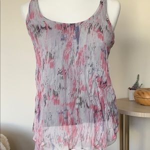 Pretty tie-dye look Ella Moss silk top